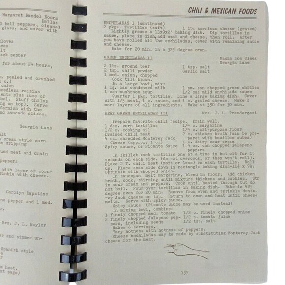 Square House Museum Cookbook Sixth Edition 1973 Panhandle TX Spiral Bound - Picture 10 of 15